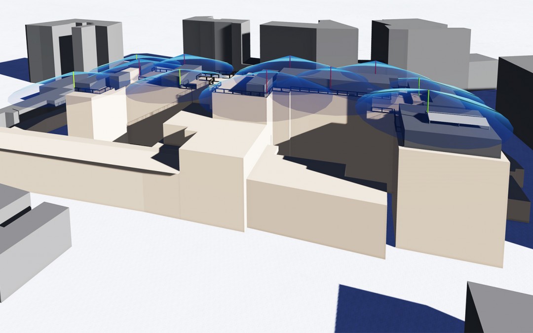 Progettazione dispositivi di protezione da fulmine – Ospedale M.G. Vannini di Roma – Anno 2013/2014